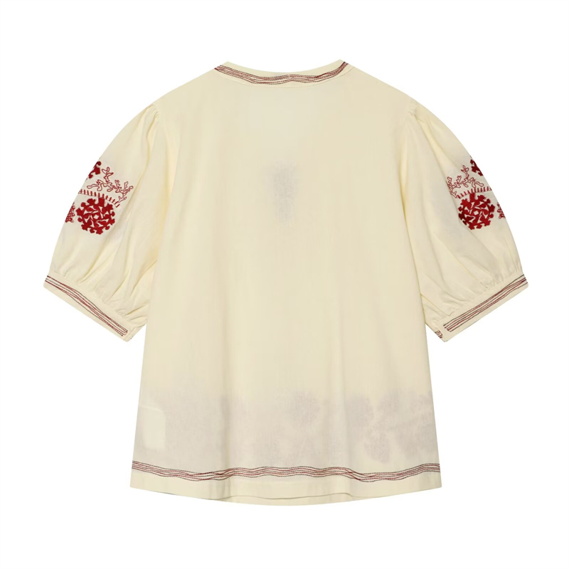 KEYANKETIAN 2026 Boho Vakantie - Embroidery Cotton Shirt recensie en prijs