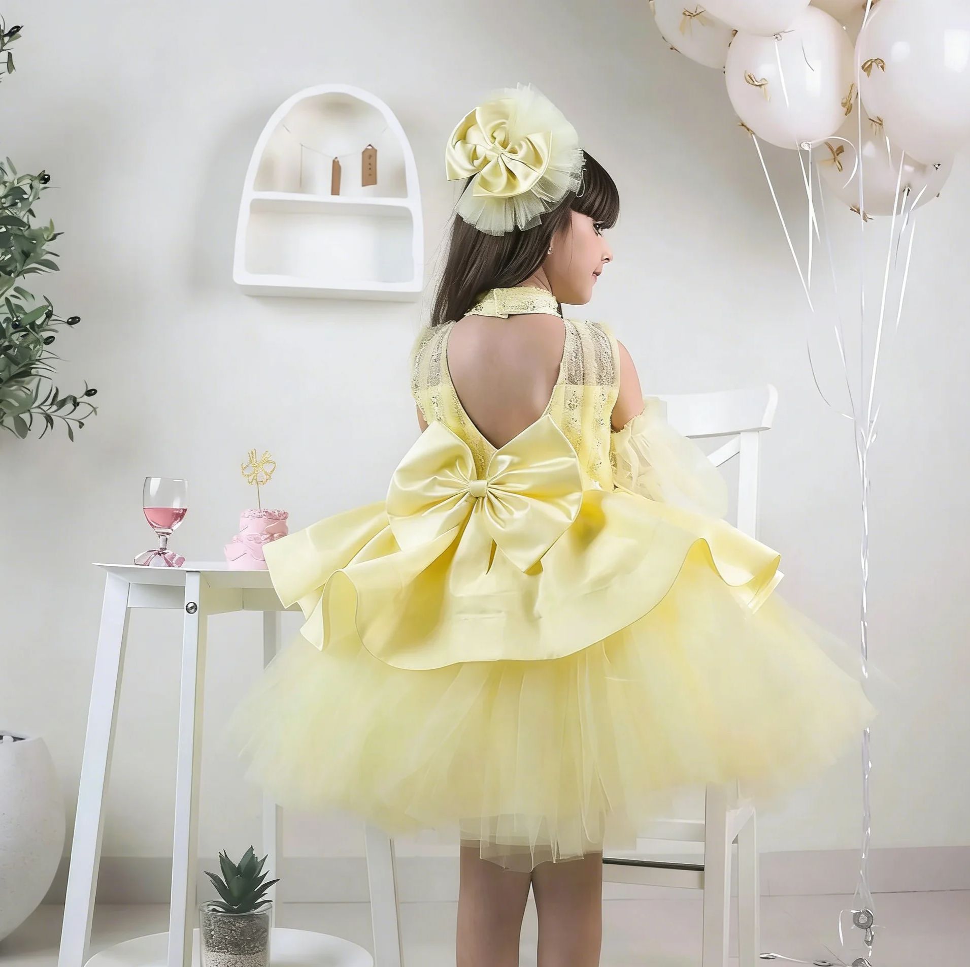 Gele bloemenmeisjesjurken voor - Embroidery Yellow Dress recensie en prijs