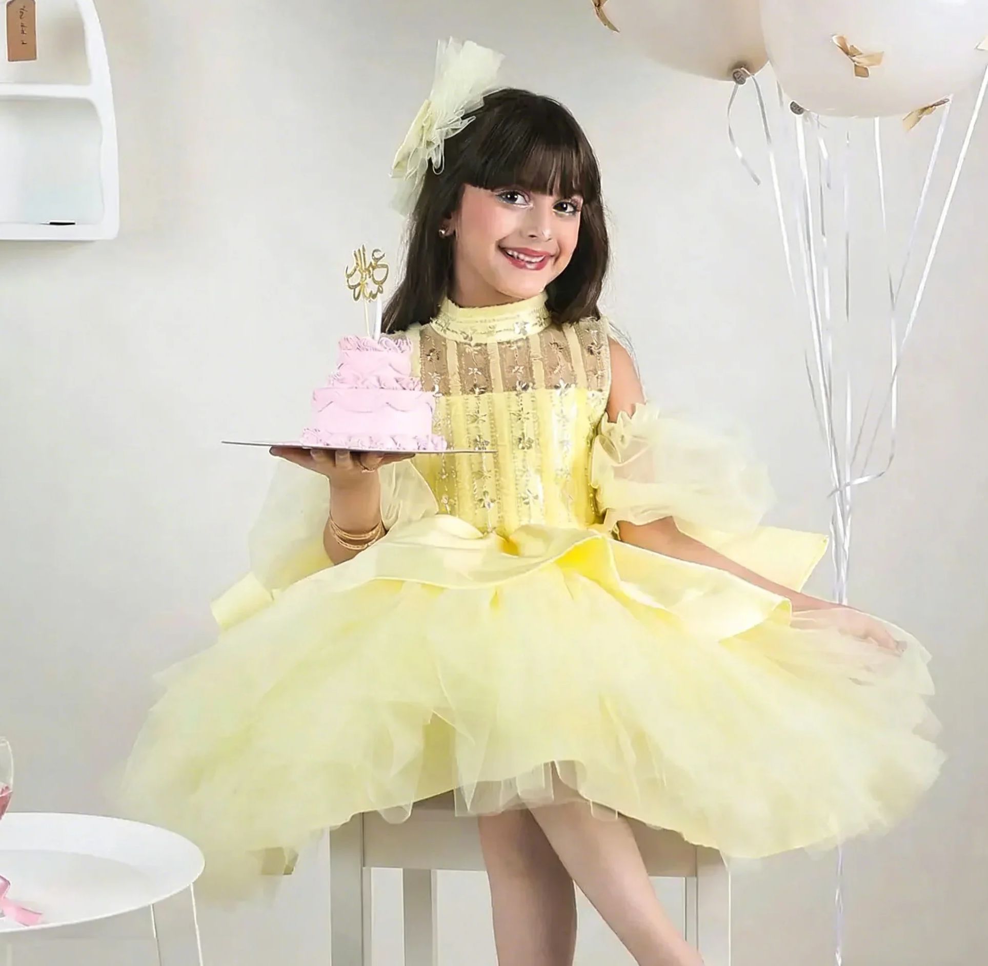 Gele bloemenmeisjesjurken voor - Embroidery Yellow Dress recensie en prijs