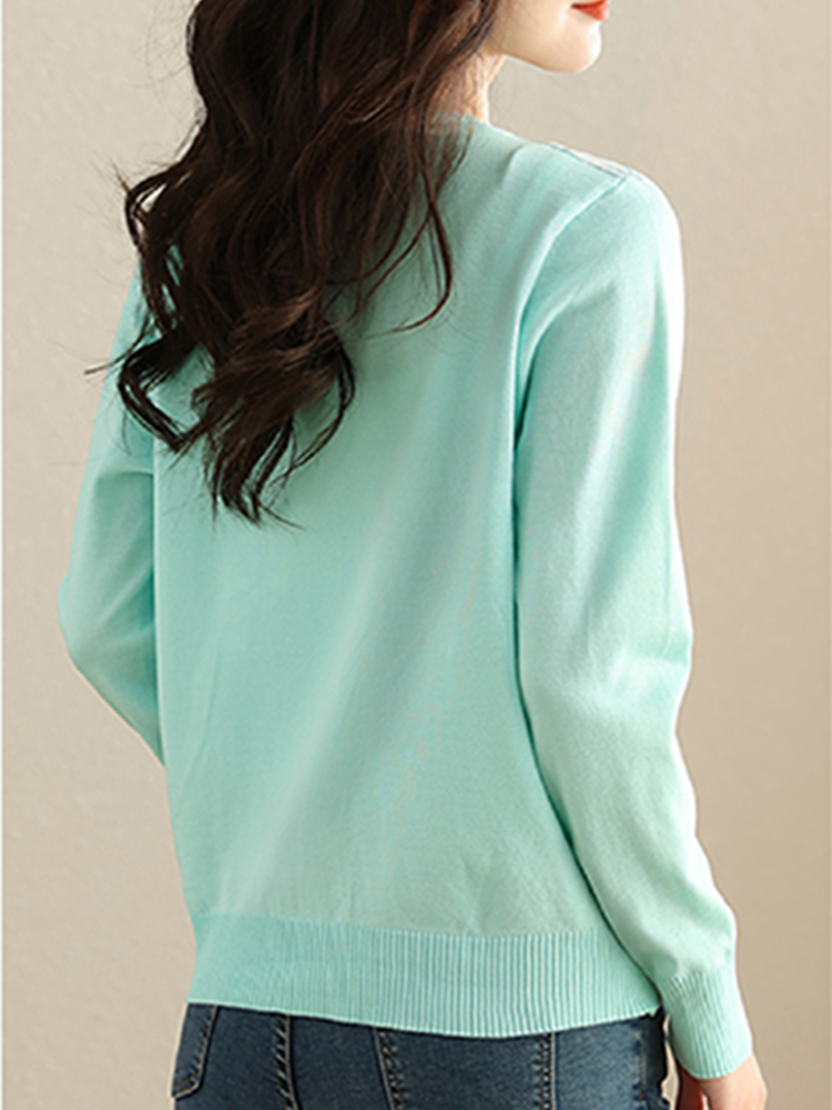Nieuwe casual zachte gebreide  - Embroidery Online recensie en prijs
